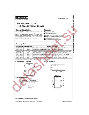 74ACT138SC datasheet  